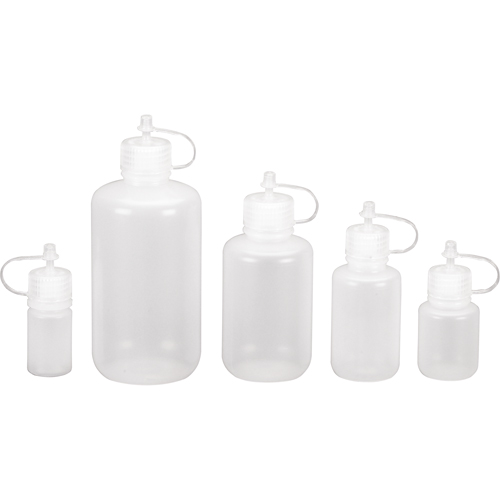 Bouteilles rondes &agrave; ouverture &eacute;troite, Ronde, 1/2 oz, Plastique Par Equipment
