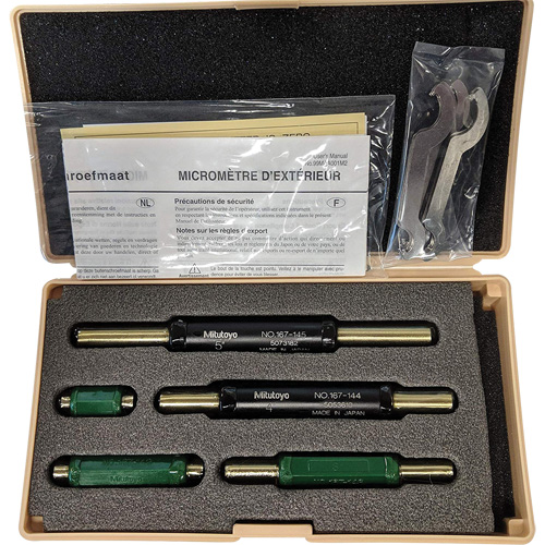 Jeu d'&eacute;talons de r&eacute;glage de goupilles microm&eacute;triques en 5 morceaux Par Equipment