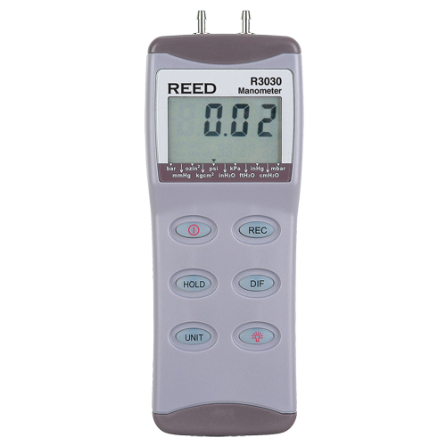 Manometer with ISO Certificate, Digital, 0 - 30 psi Par Equipment