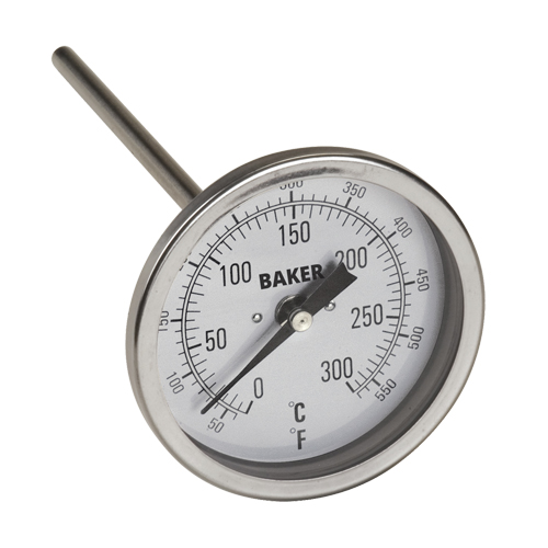 Bi-Metal Thermometers, Contact, Analogue, 50-550°F (0-260°C) Par Equipment