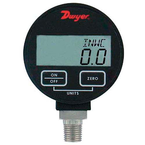 Pressure Gauge, 2-31/50" , 500 psi, Bottom Mount, Digital Par Equipment