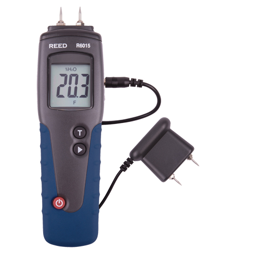 Wood Moisture Meter with ISO Certificate, 6-99% Moisture Range, -31°-176°F (-35°-80°C) Temperature Range Par Equipment