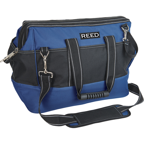Industrial Tool Bag, Polyester, 33 Pockets, Black/Blue Par Equipment
