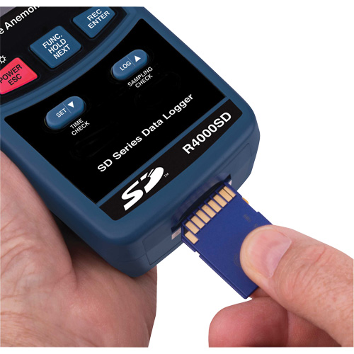 Thermo-Anemometer, Data Logging, 0.4 - 30 m/sec Air Velocity Range Par Equipment