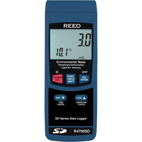 Compteur environnemental &agrave; enregistrement de donn&eacute;es avec certificat de calibration Par Equipment
