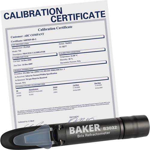 Refractometer with ISO Certificate, Analogue (Sight Glass), Br Par Equipment