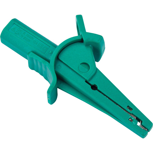 Pince crocodile verte pour le v&eacute;rificateur disolement haute tension R5002 Par Equipment