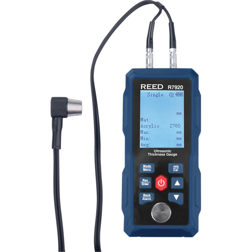 Thickness Gauge with 5-Step Calibration Block, Digital Display, Ultrasound Par Equipment