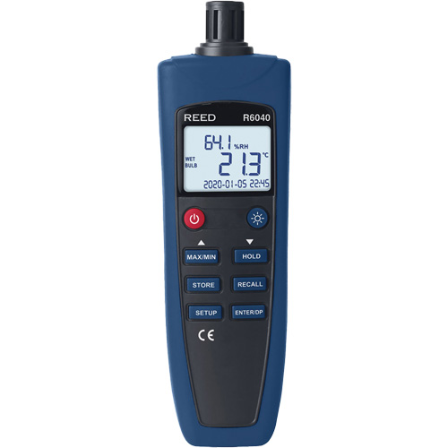Psychrometer/Thermo-Hygrometer, 0% - 99.9% RH, -4°- 158° F ( -20° - 70° C ) Par Equipment