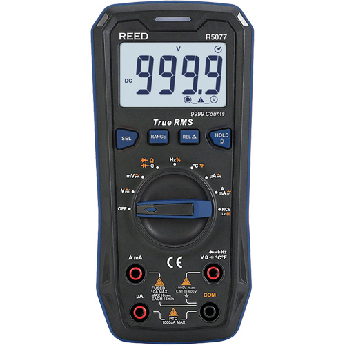 True RMS 1000V Digital Multimeter, AC/DC Voltage, AC/DC Current Par Equipment