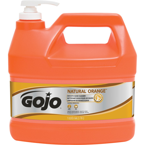 Natural Orange Hand Cleaner, Cream, 3.78 L, Jug, Citrus/Orange Par Equipment