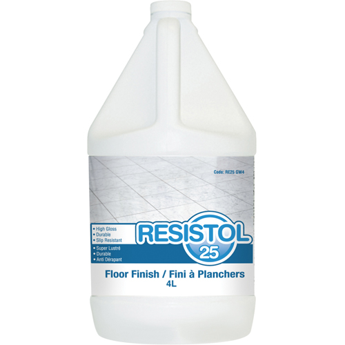 Resistol 25 Floor Finishes, 4 L, Jug Par Equipment