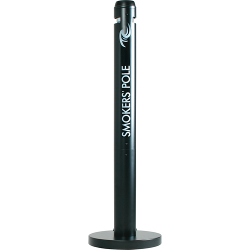 Smokers' Pole Cigarette Receptacle, Free-Standing, Aluminum, 41" Height Par Equipment