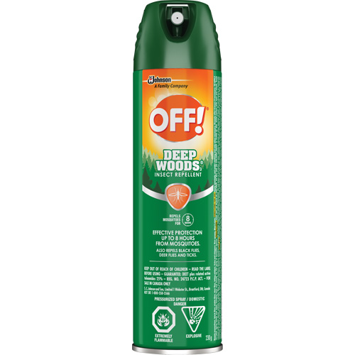 OFF! Deep Woods&reg; Insect Repellent, 25% DEET, Aerosol, 230 g Par Equipment