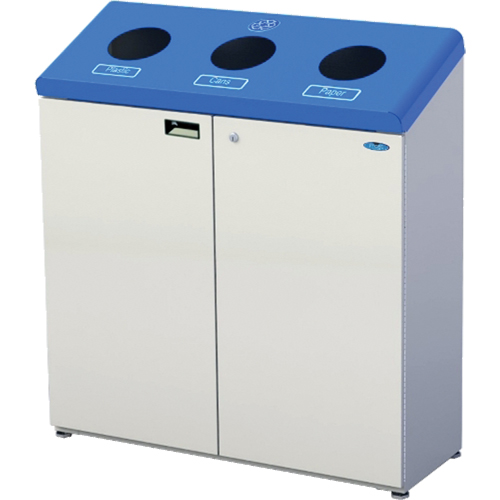 Stand Alone Recycling Stations, Bulk, Steel, 53.1 US Gal. Par Equipment