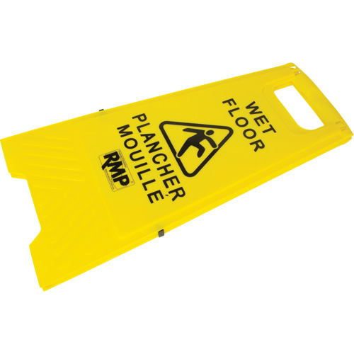 Safety Wet Floor Sign, Bilingual with Pictogram Par Equipment