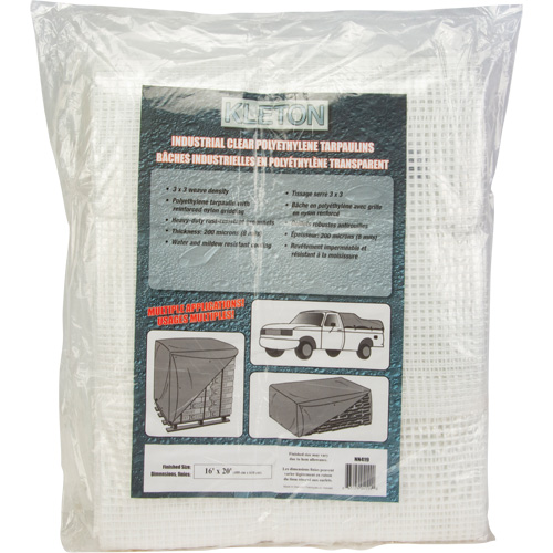 B&acirc;ches transparentes, 20' x 16' x 8 mils Par Equipment