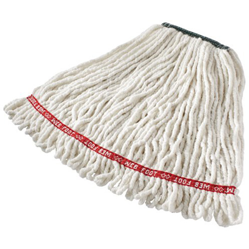 Vadrouille humide Web Foot sans r&eacute;tr&eacute;sissement, Antimicrobien, Fil, 20 oz, Style Boucle Par Equipment