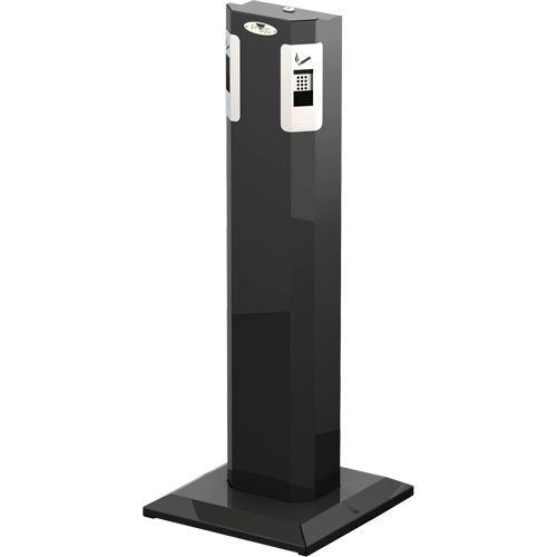 Cendrier sur socle, Sur pied, M&eacute;tal, Capacit&eacute; 1,6 gal. US, Hauteur 41-1/2" Par Equipment