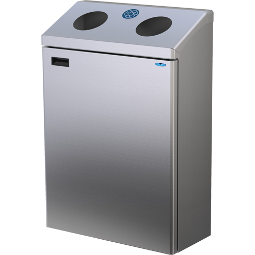 Wall Mounted Recycling Station, Bulk, Stainless Steel, 29 gal. Par Equipment