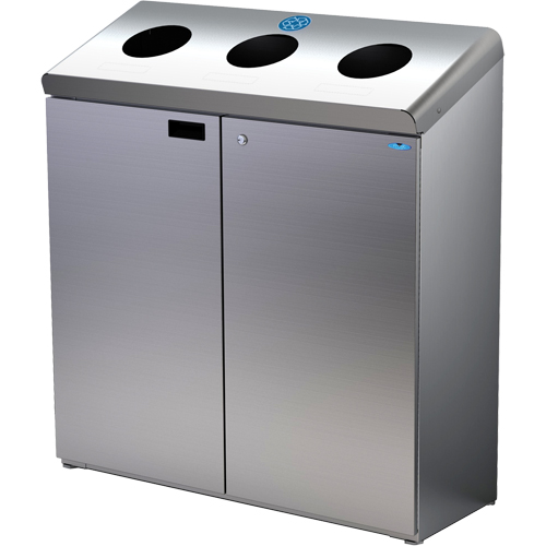 Station de recyclage au sol, Vrac, Acier inoxydable, 42 gal. Par Equipment