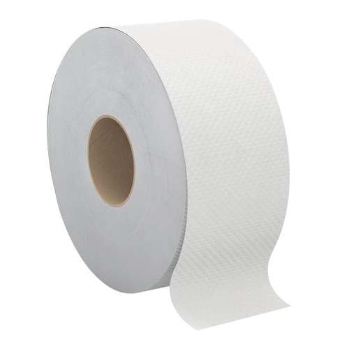 Pro Select Toilet Paper, Jumbo Roll, 2 Ply, 500' Length, White Par Equipment