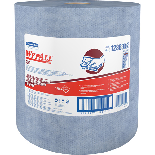 X90 Jumbo Roll Wipers, Heavy-Duty, 12-1/5" L x 12-2/5" W Par Equipment