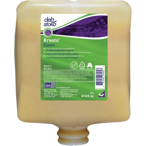 Nettoyant extra puissant pour les mains Kresto Classic, Pierre ponce, 2 L, Recharge, Parfum&eacute; Par Equipment