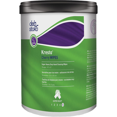 Kresto&reg; Cherry Wipes, 70 Wipes, 10" x 12" Par Equipment