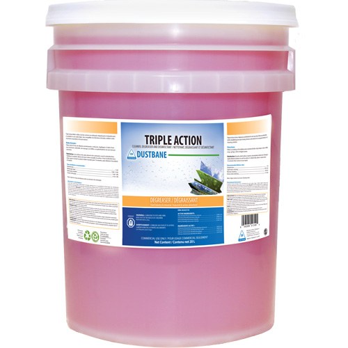 Nettoyant et d&eacute;graissant d&eacute;sinfectant Triple Action, 20 L, Seau Par Equipment
