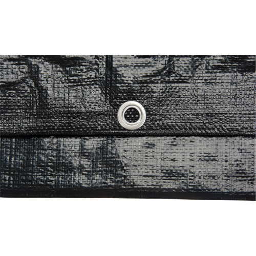 B&acirc;che, Usage industriel l&eacute;ger, Noir, 6' x 8' x 8 mils Par Equipment