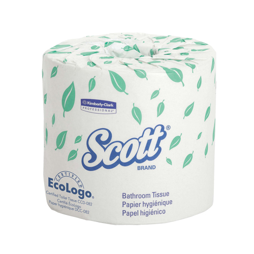 Papier hygi&eacute;nique Scott, 1 Pli, 550 Feuilles/Rouleu, Longueur 403', Blanc Par Equipment