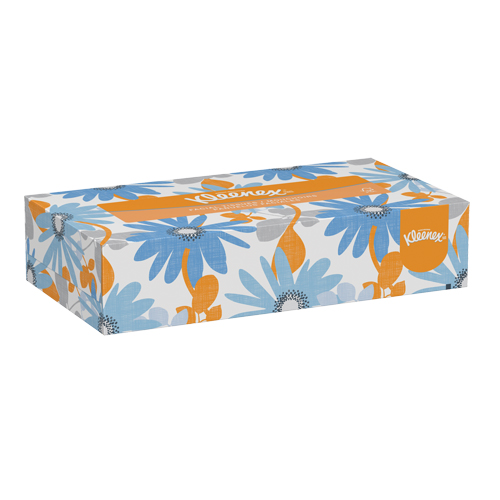 Kleenex&reg; Facial Tissue, 2 Ply, 8" L x 8-1/2" W, 125 Sheets/Box Par Equipment