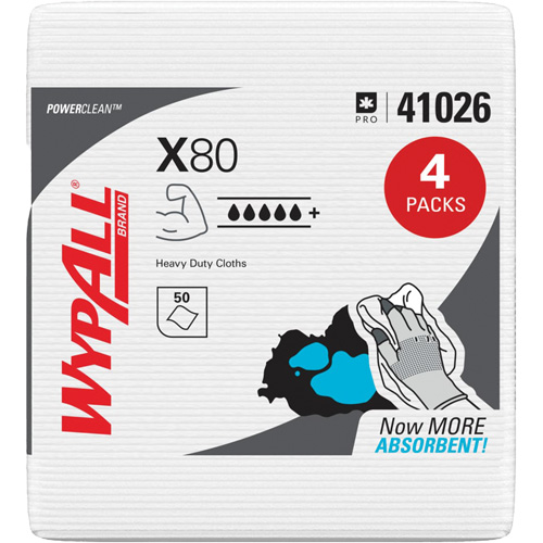 Essuie-tout X80, Robuste, 12-1/2" lo x 12" la Par Equipment