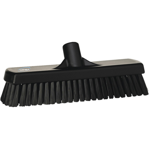 Balai-brosse pour planchers et mur, Crins Ferme, 12", Polyester, Noir Par Equipment