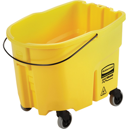 Seau pour vadrouille Wavebrake, Capacit&eacute; de 8.75 gal. US (35 pintes), Jaune Par Equipment