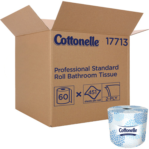 Papier hygi&eacute;nique Kleenex Cottonelle, 2 Pli, 451 Feuilles/Rouleu, Longueur 150', Blanc Par Equipment