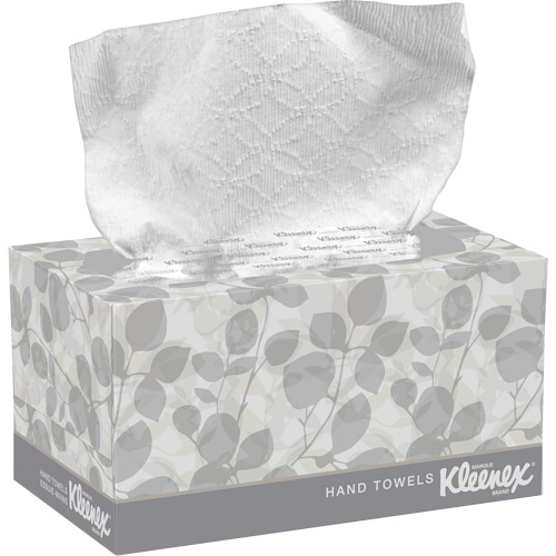 Essuie-mains Kleenex dans une boîte POP-UP*, 1 pli, 10-1/2" lo x 9" la, 120 /pqt Par Equipment