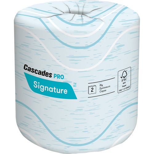 Pro Signature Toilet Paper, 2 Ply, 400 Sheets/Roll, 133' Length, White Par Equipment