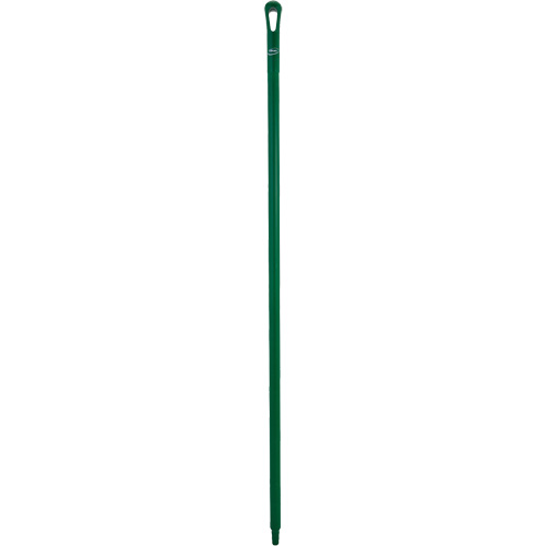 Manche ultra hygi&eacute;nique, Balai/Grattoir/Raclette, Vert, Ergonomique, 59" lo Par Equipment
