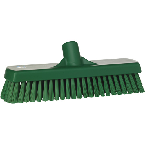 Brosse &agrave; r&eacute;curer pour planchers et murs, Crins Ferme, 12", Polyester, Vert Par Equipment