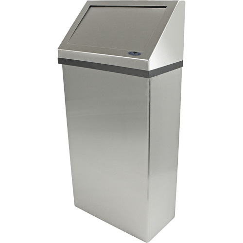 Wall Mounted Waste Receptacle, Stainless Steel, 13.2 US gal. Par Equipment