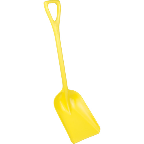 Pelle hygi&eacute;nique monopi&egrave;ce, Lame 10" x 6", Longueur de 37-1/2", Plastique, Jaune Par Equipment
