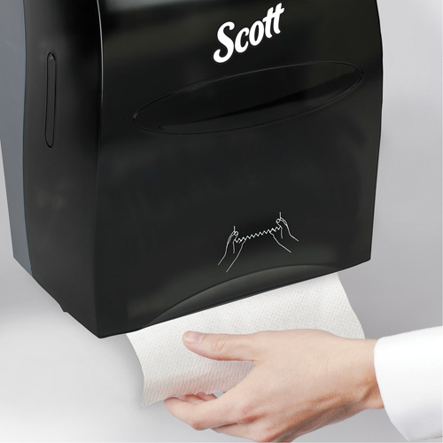 Distributeur d'essuie-mains Essential de Scott, Manuel/Sans contact, 12,63" la x 10,2" p x 16,13" h Par Equipment