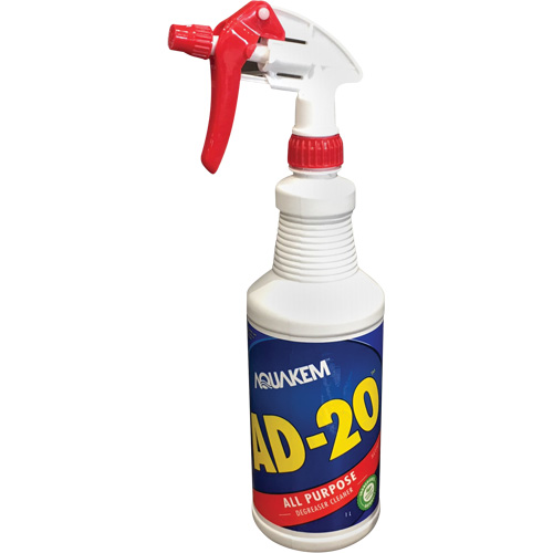 Nettoyant & d&eacute;graissant AD-20, Bouteille &agrave; g&acirc;chette Par Equipment