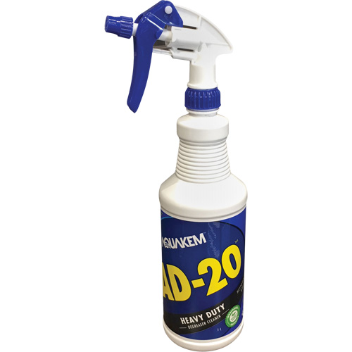 Nettoyant & d&eacute;graissant industriel AD-20, Bouteille &agrave; g&acirc;chette Par Equipment