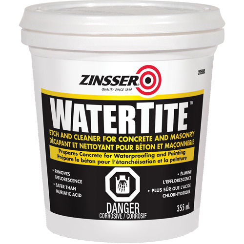 Produit nettoyant et de pr&eacute;paration du b&eacute;ton Zinsser Watertite Par Equipment