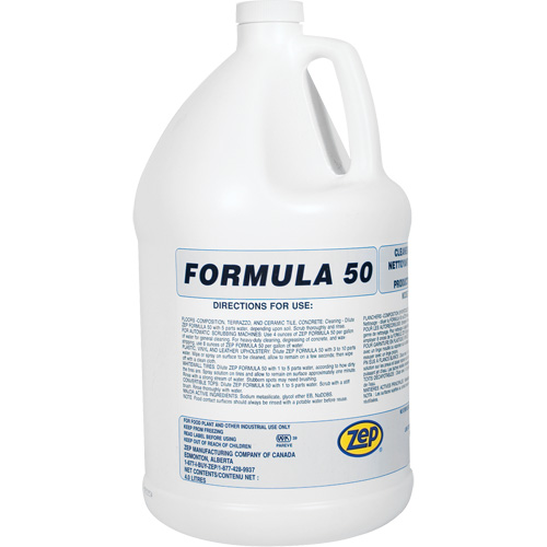 Nettoyant alcalin pour gros travaux Formula 50, 4 L, Cruche Par Equipment