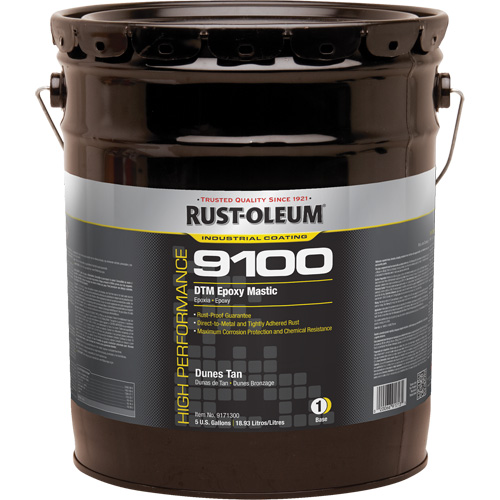 Base de mastic &eacute;poxy DTM du syst&egrave;me 9100, Dune de sable, 5 gal., Seau Par Equipment