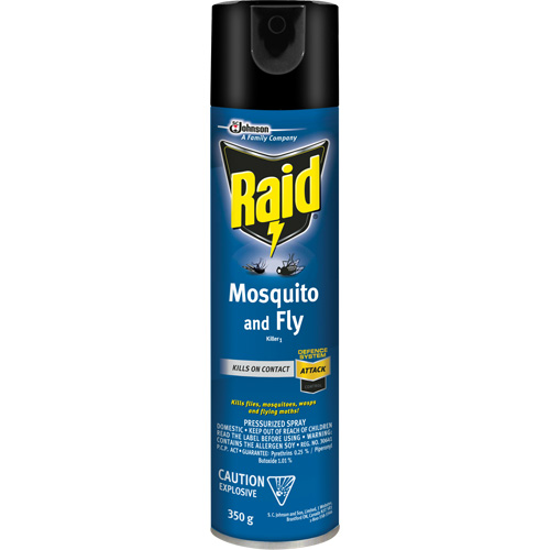 Insecticide contre les moustiques et les mouches Raid, 350 g, &agrave; base de solvant Par Equipment